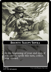 Bounty: Sleepy Sovka // Bounty Rules Double-Sided Token [Tokens] Outlaws of Thunder Junction Commander Tokens MTG Single Magic: The Gathering