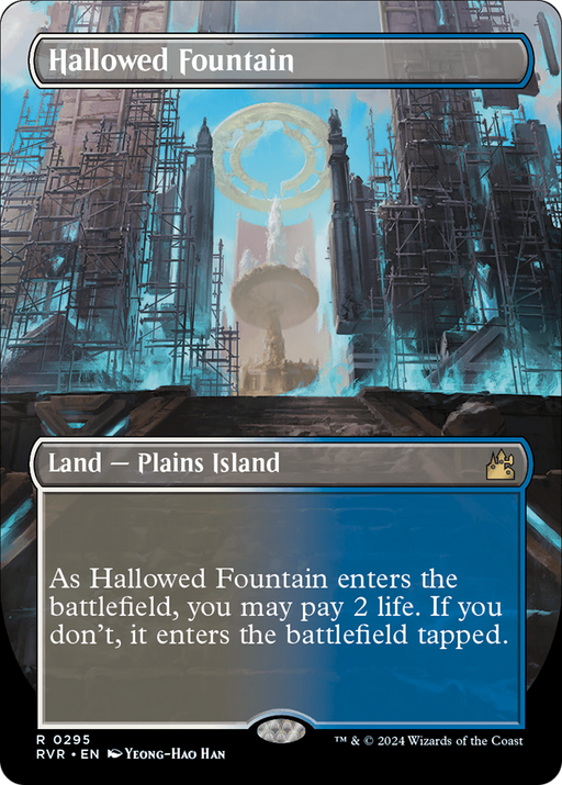 Hallowed Fountain (RVR-295) [Ravnica Remastered] (Borderless) MTG Single Wizards of the Coast