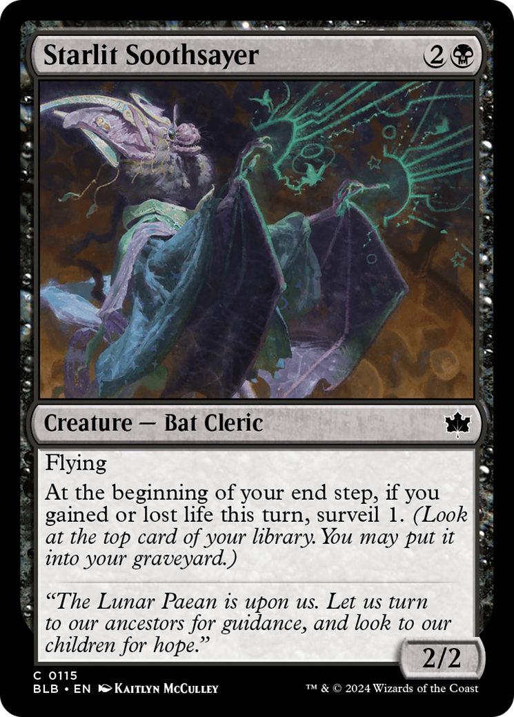 Starlit Soothsayer (BLB-115) [Bloomburrow] MTG Single Wizards of the Coast