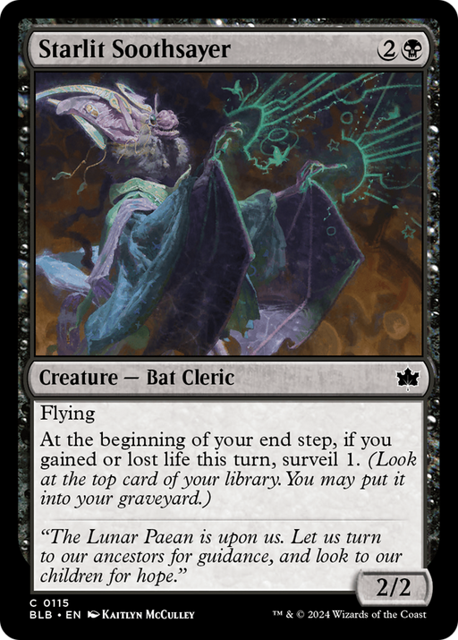 Starlit Soothsayer (BLB-115) [Bloomburrow] Foil MTG Single Wizards of the Coast