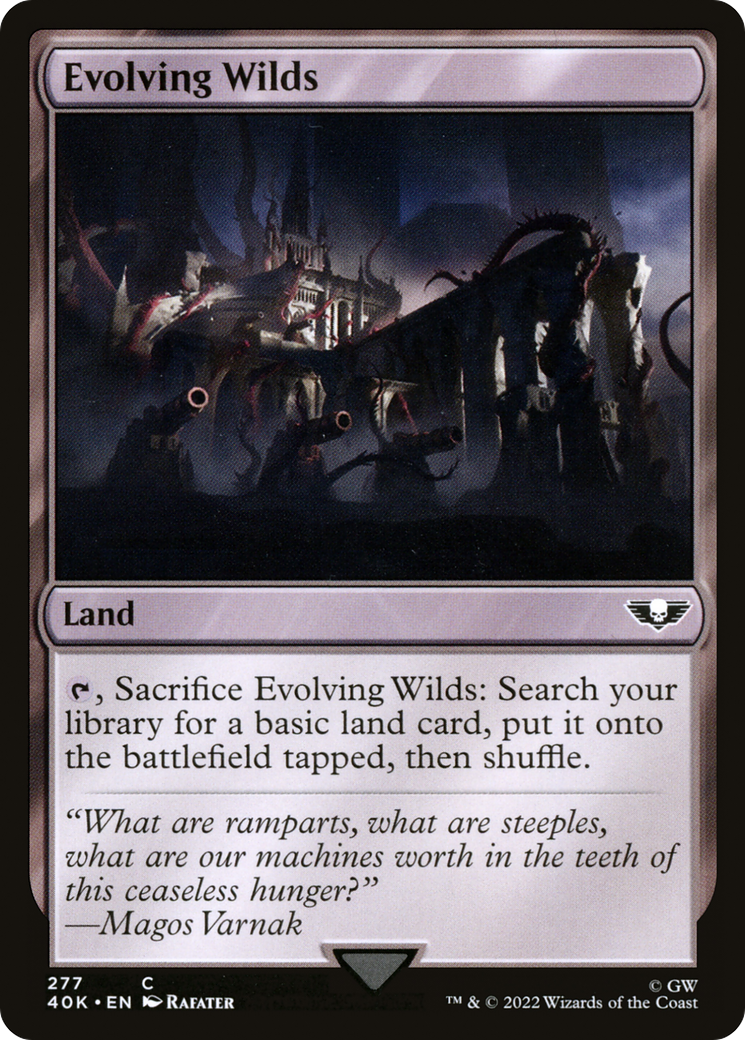 Evolving Wilds (40K-277) [Warhammer 40,000 Commander] MTG Single Wizards of the Coast