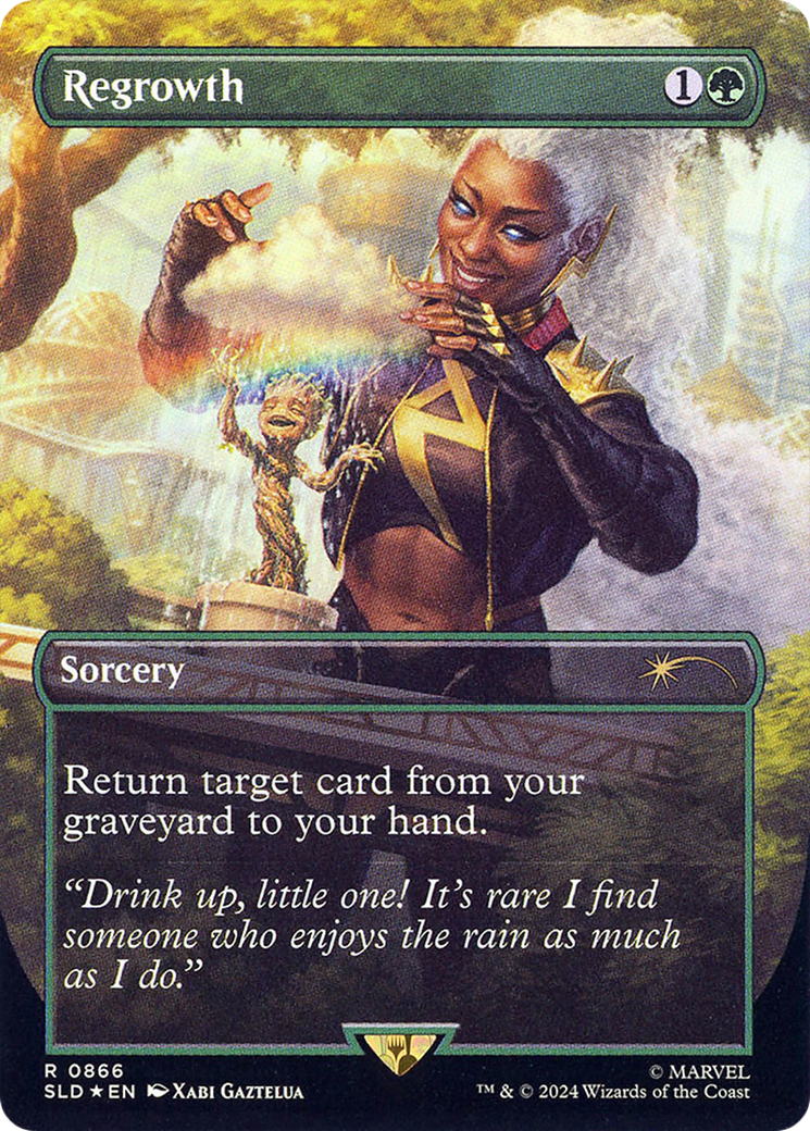 Regrowth (SLD-866) [Secret Lair] Drop (Borderless) Foil MTG Single Wizards of the Coast