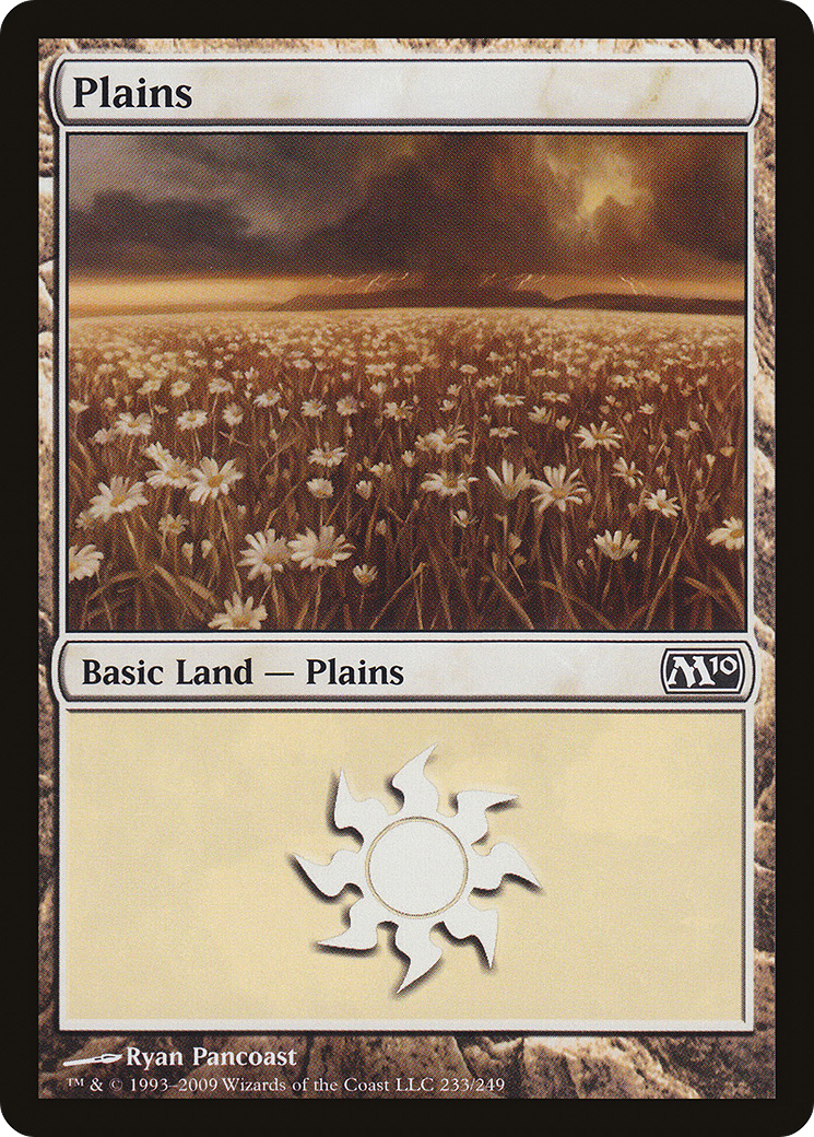Plains (233) (M10-233) [Magic 2010] MTG Single Wizards of the Coast