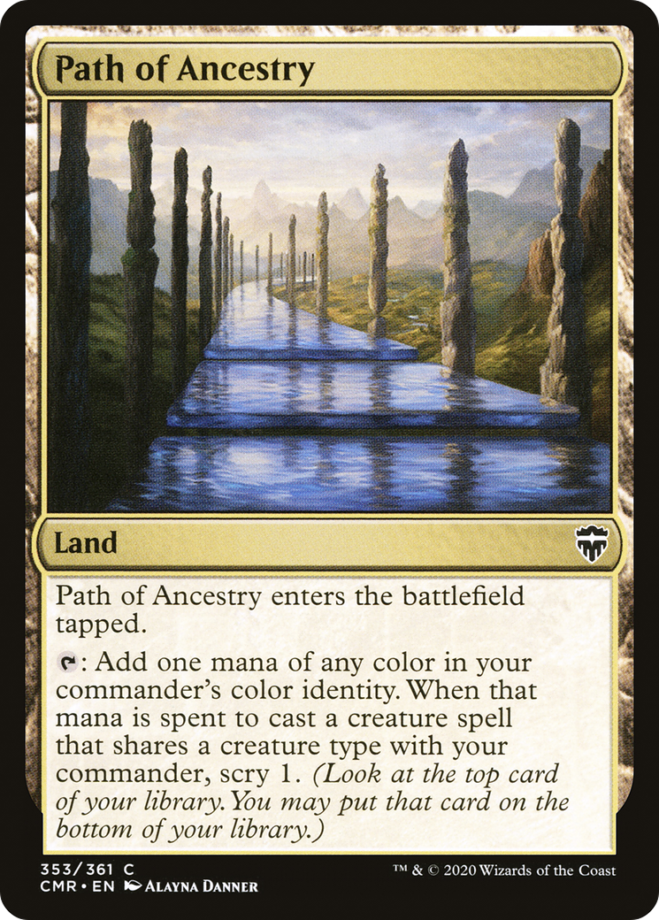 Path of Ancestry (CMR-353) [Commander Legends] Foil MTG Single Wizards of the Coast