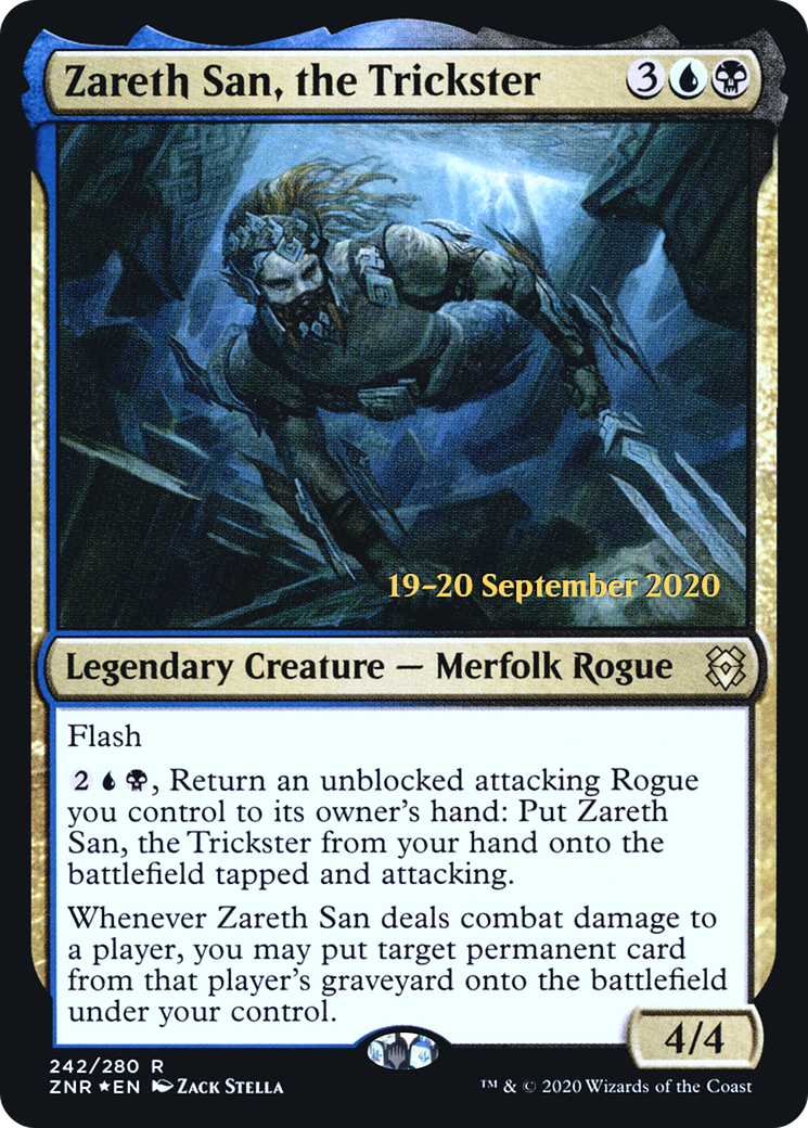 Zareth San, the Trickster (PRE-242) [Zendikar Rising Promos] Foil MTG Single Wizards of the Coast