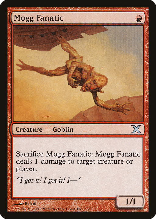 Mogg Fanatic (10E-219) [Tenth Edition] Foil MTG Single Wizards of the Coast