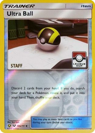 Ultra Ball - 68a/73 (League Cup) [Staff] () Reverse Holofoil [Promos: League & Championship Cards] Pokemon Single Pokémon