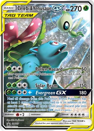 Celebi & Venusaur GX - SM167 (SM167/248) Holofoil [SM: Black Star Promos] Pokemon Single Pokémon