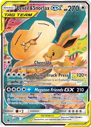 Eevee & Snorlax GX - SM169 (SM169/248) Holofoil [SM: Black Star Promos] Pokemon Single Pokémon