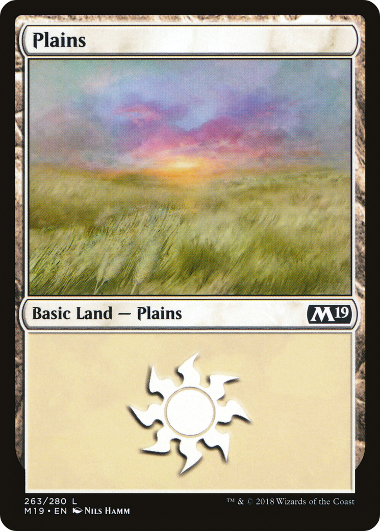 Plains (M19-263) [Core Set 2019] MTG Single Wizards of the Coast