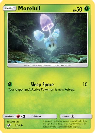 Morelull (Holo Common) (3/18) Holofoil [SM: Detective Pikachu] Pokemon Single Pokémon