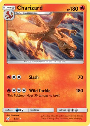 Charizard (5/18) Holofoil [SM: Detective Pikachu] Pokemon Single Pokémon