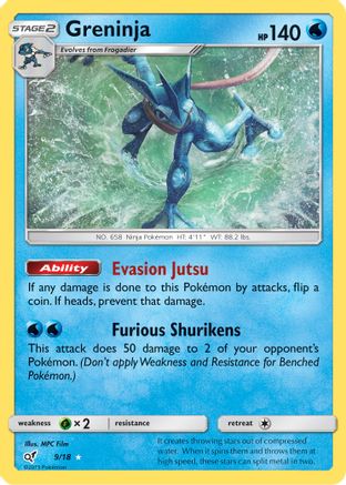 Greninja (9/18) Holofoil [SM: Detective Pikachu] Pokemon Single Pokémon