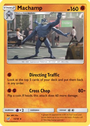 Machamp 13/18 Holofoil [SM: Detective Pikachu] Pokemon Single Pokémon