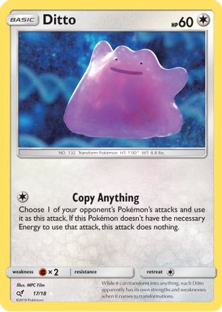 Ditto (17/18) Holofoil [SM: Detective Pikachu] Pokemon Single Pokémon