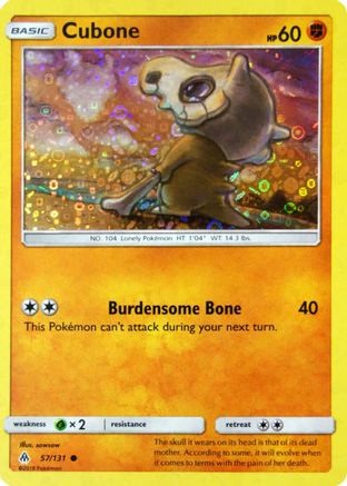 Cubone - 57/131 (General Mills Promo) Holofoil [Misc: Cards & Products] Pokemon Single Pokémon
