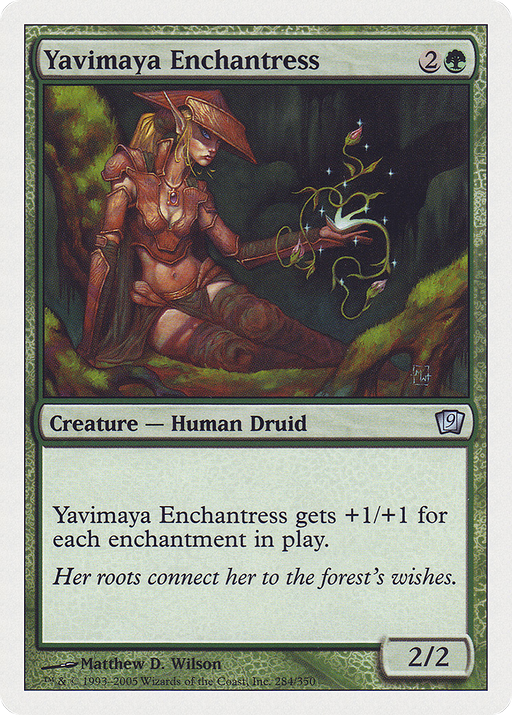 Yavimaya Enchantress (9ED-284) [9th Edition] Foil MTG Single Wizards of the Coast