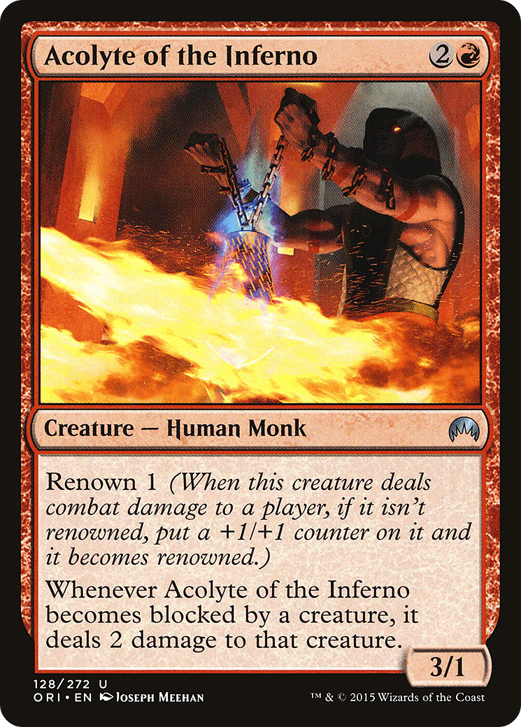 Acolyte of the Inferno [Magic Origins] MTG Single Magic: The Gathering