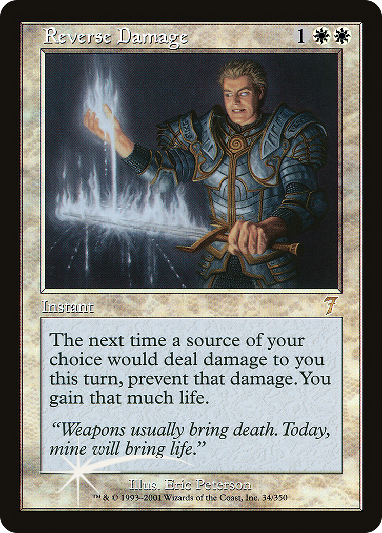 Reverse Damage (7ED-034) [7th Edition] Foil MTG Single Wizards of the Coast