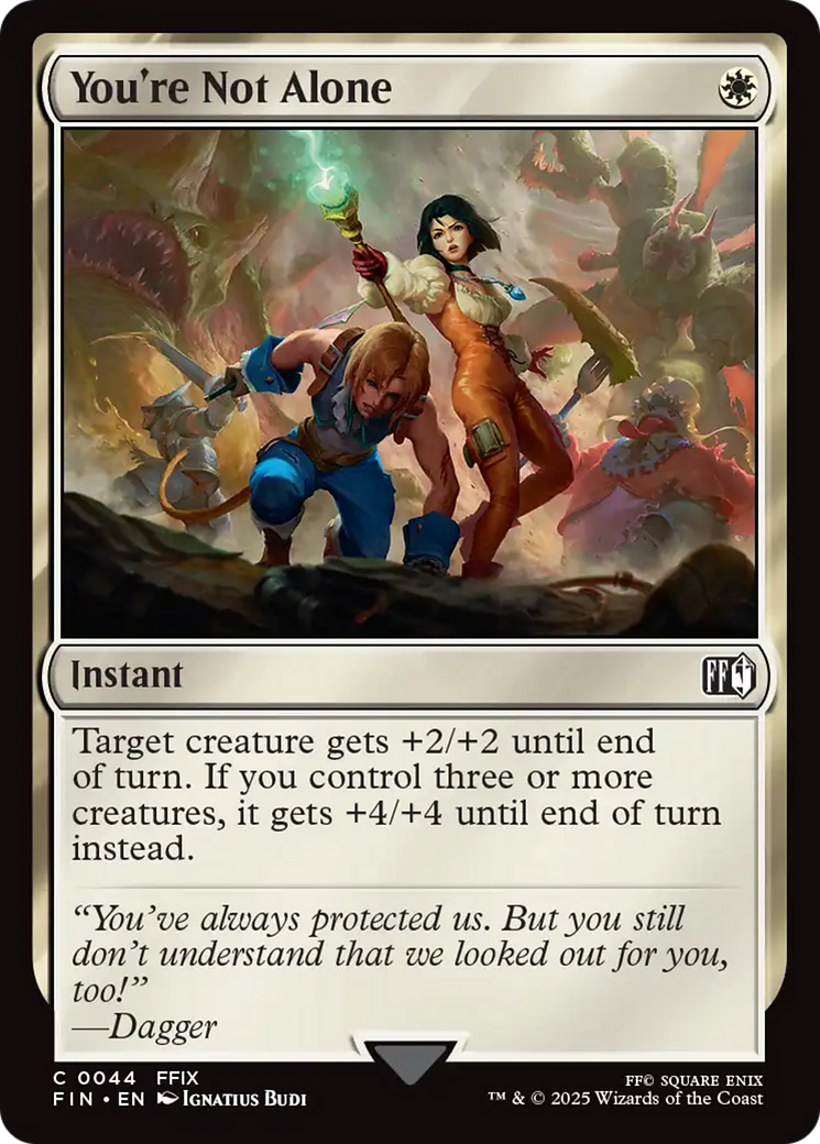 You're Not Alone (FIN-044) [FINAL FANTASY] MTG Single Wizards of the Coast