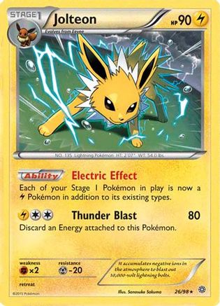 Jolteon - 26/98 (Cosmos Holo) Holofoil [Misc: Cards & Products] Pokemon Single Pokémon