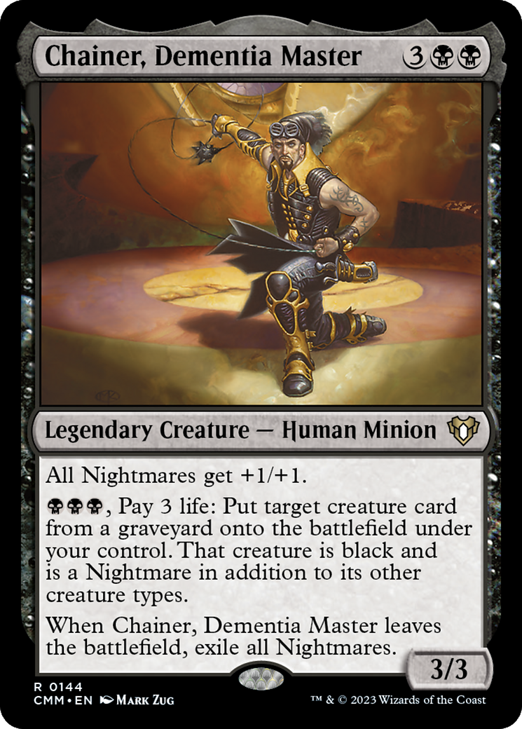 Chainer, Dementia Master (CMM-144) [Commander Masters] MTG Single Wizards of the Coast
