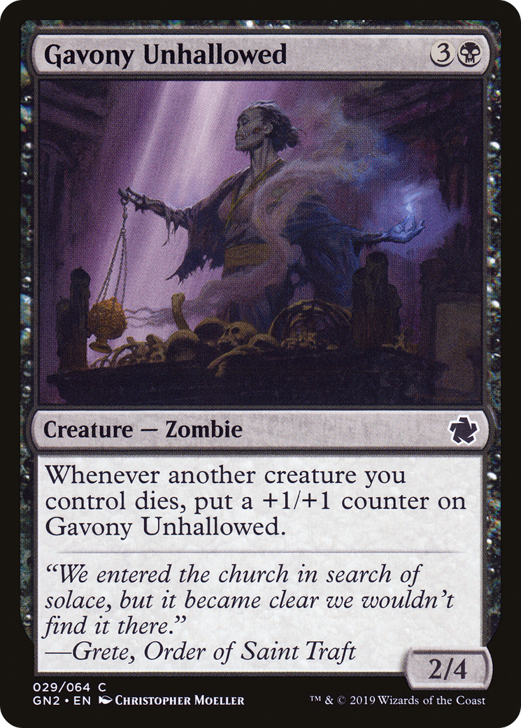 Gavony Unhallowed (GN2-029) [Misc] Game Night 2019 MTG Single Wizards of the Coast