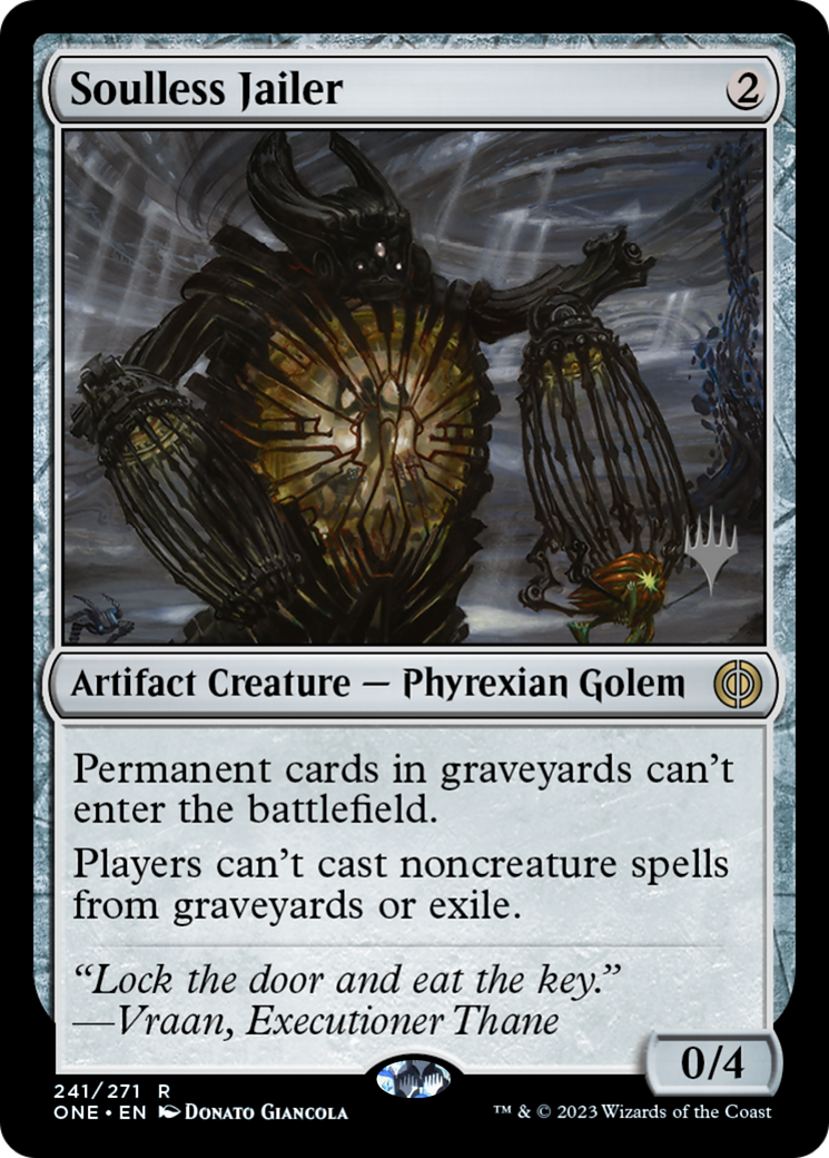 Soulless Jailer (PPONE-241) [Phyrexia: All Will Be One Promos] MTG Single Wizards of the Coast