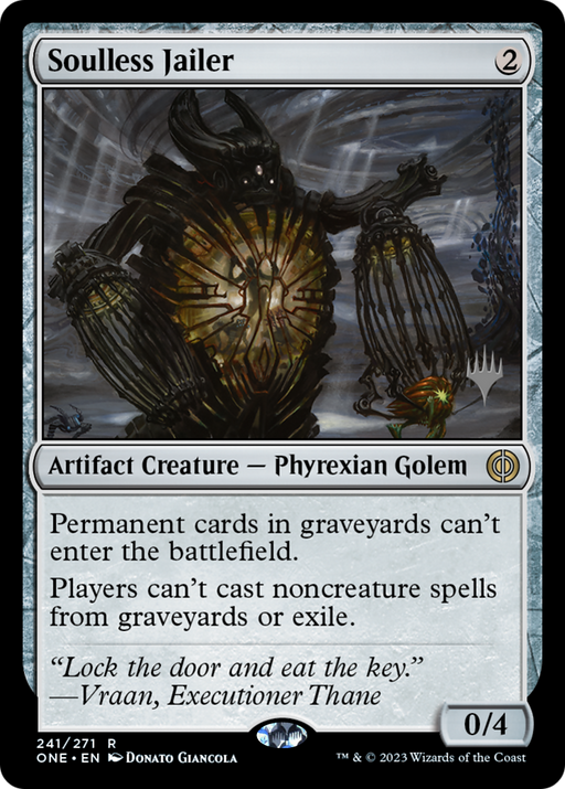 Soulless Jailer (PPONE-241P) [Phyrexia: All Will Be One Promos] Foil MTG Single Wizards of the Coast