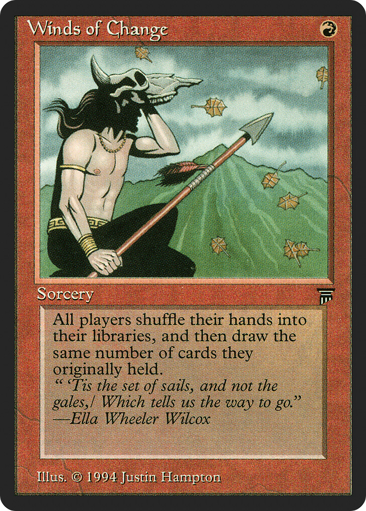 Winds of Change (LEG-) [Oldschool] Legends MTG Single Wizards of the Coast