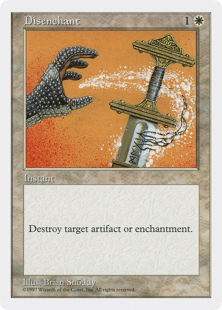 Disenchant (5ED-026) [Fifth Edition] MTG Single Wizards of the Coast