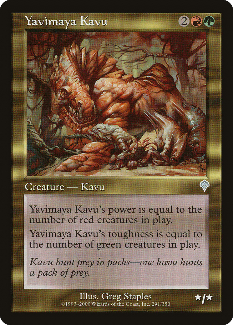 Yavimaya Kavu (INV-291) [Invasion] Foil MTG Single Wizards of the Coast
