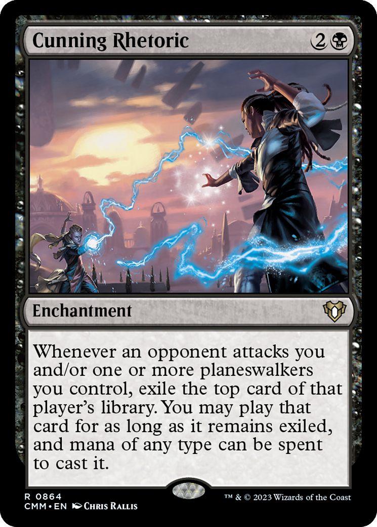 Cunning Rhetoric (CMM-864) [Commander Masters] MTG Single Wizards of the Coast