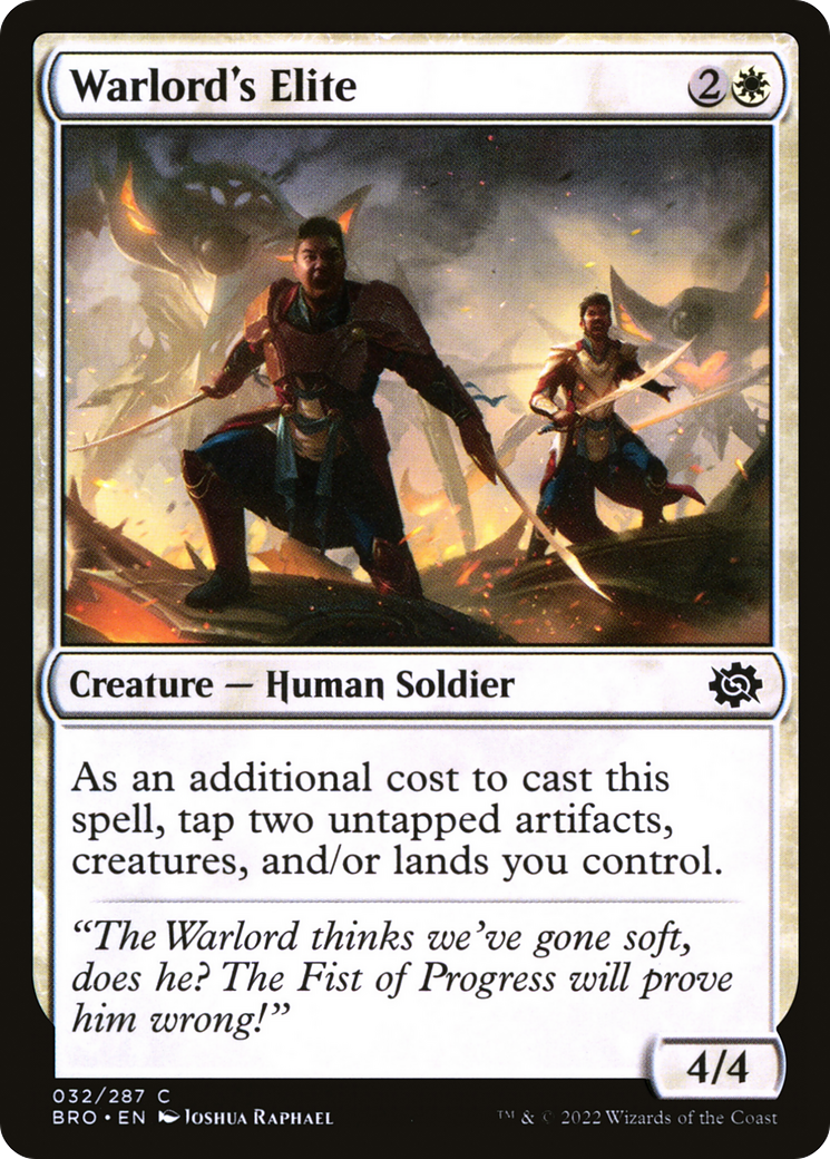 Warlord's Elite (BRO-032) [The Brothers' War] Foil MTG Single Wizards of the Coast