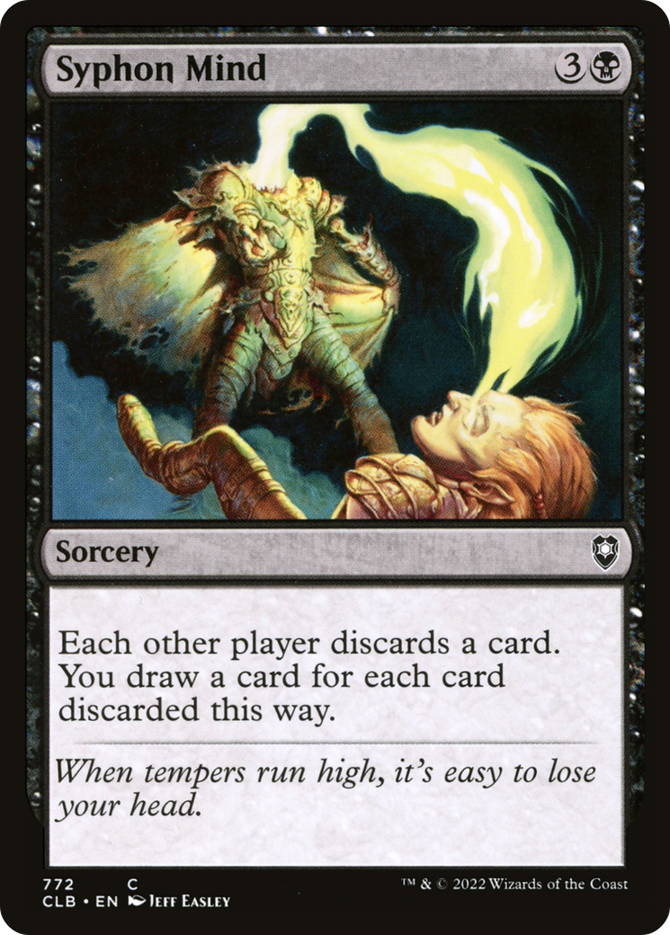 Syphon Mind (CLB-772) [Commander Legends: Battle for Baldur's Gate] MTG Single Wizards of the Coast