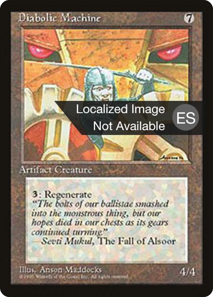 Diabolic Machine (4BB-) [Fourth Edition Foreign Black Border] MTG Single Wizards of the Coast
