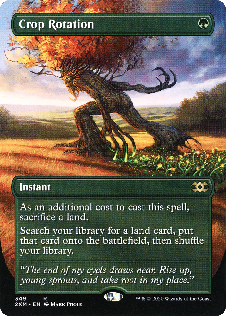 Crop Rotation (2XM-349) [Double Masters] (Borderless) Foil MTG Single Wizards of the Coast