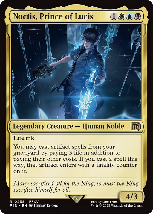 Noctis, Prince of Lucis (FIN-235) [FINAL FANTASY] Foil MTG Single Wizards of the Coast