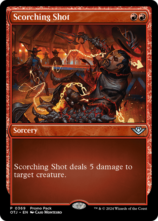 Scorching Shot (PPOTJ-369) [Outlaws of Thunder Junction] Foil MTG Single Wizards of the Coast