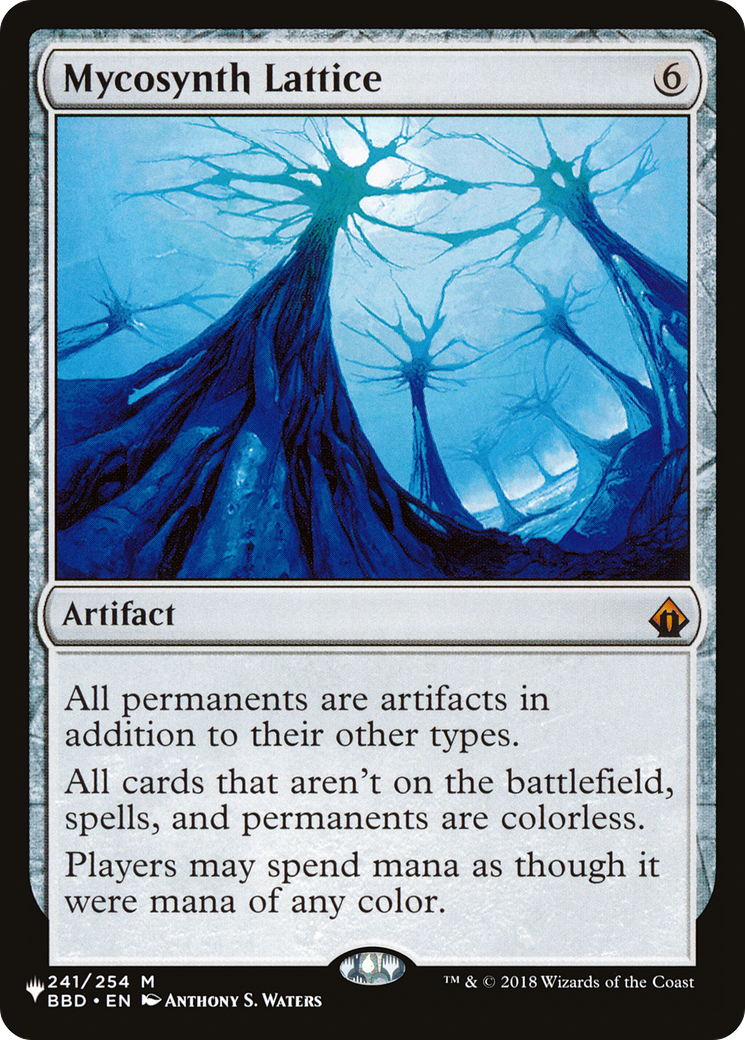 Mycosynth Lattice (LIST-BBD-241) [Mystery Booster] The List MTG Single Wizards of the Coast