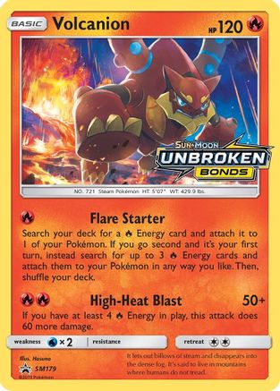 Volcanion - SM179 (Prerelease) (/248) Holofoil [SM: Black Star Promos] Pokemon Single Pokémon