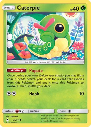 Caterpie (2/214) [SM: Unbroken Bonds] Pokemon Single Pokémon