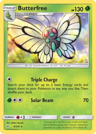 Butterfree (4/214) [SM: Unbroken Bonds] Pokemon Single Pokémon