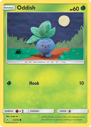 Oddish (6/214) Reverse Holofoil [SM: Unbroken Bonds] Pokemon Single Pokémon
