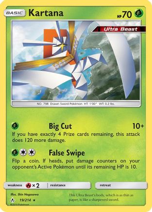 Kartana (19/214) Reverse Holofoil [SM: Unbroken Bonds] Pokemon Single Pokémon