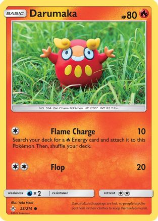 Darumaka (23/214) Reverse Holofoil [SM: Unbroken Bonds] Pokemon Single Pokémon