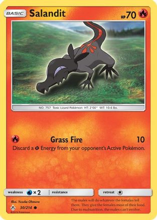 Salandit (/214) Reverse Holofoil [SM: Unbroken Bonds] Pokemon Single Pokémon