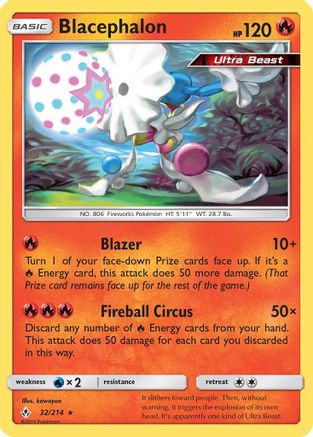 Blacephalon (32/214) Reverse Holofoil [SM: Unbroken Bonds] Pokemon Single Pokémon