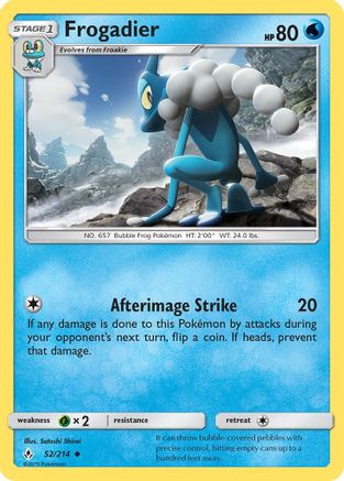 Frogadier (52/214) Reverse Holofoil [SM: Unbroken Bonds] Pokemon Single Pokémon