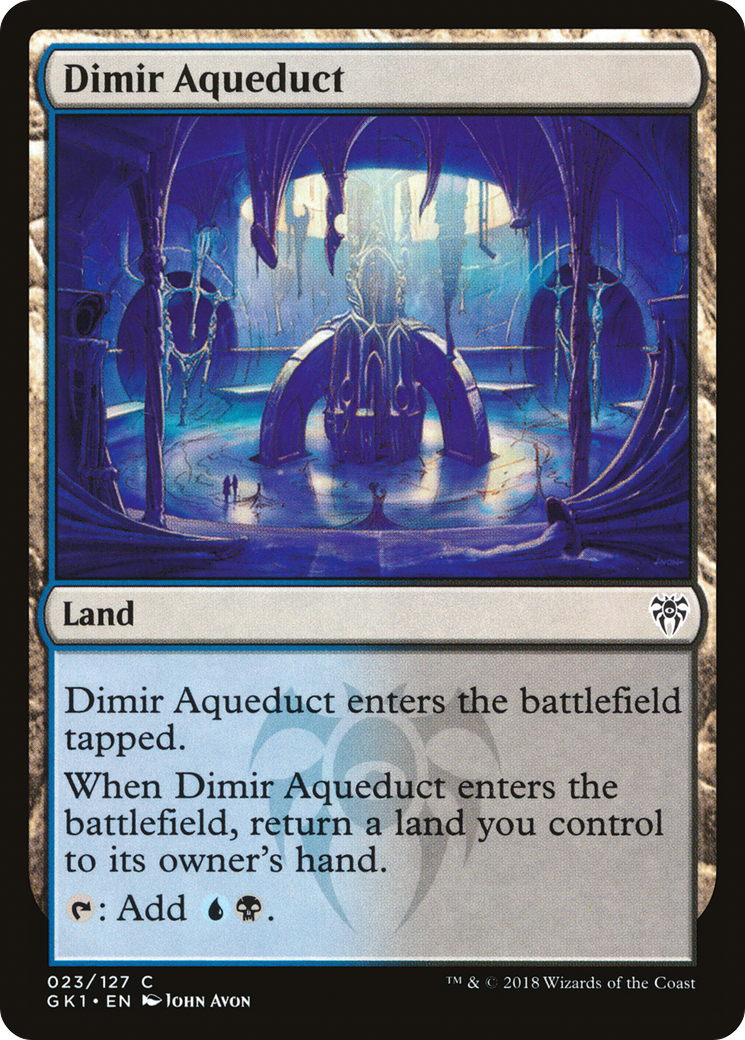 Dimir Aqueduct (GR1-023) [Misc] GRN Guild Kit MTG Single Wizards of the Coast